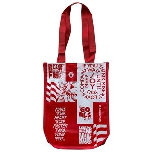 Lululemon Small Red Shopping Bag - Used Once